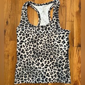 Evolution and Creation Black and White Leopard Tank Top